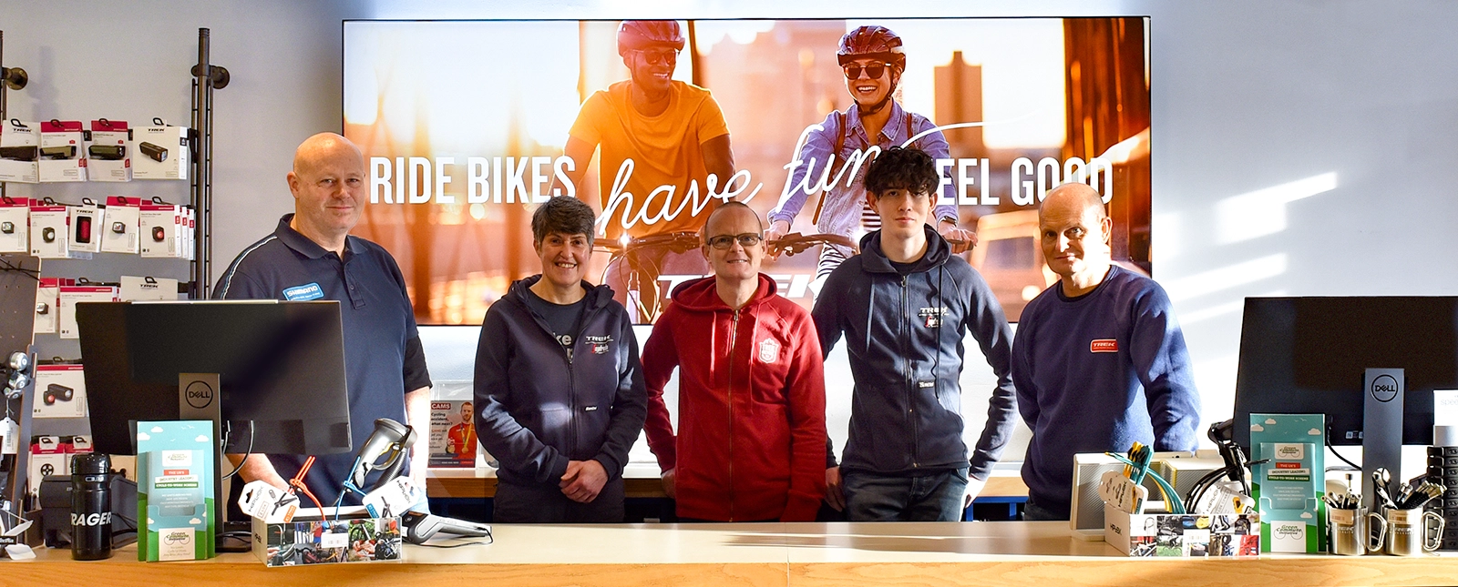 Home Hero Image depicting the Trisports Team
